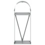 Silver galvanized steel log holder 40x45x100 cm by , Firewood bags and holders - Ref: Foro24-364587, Price: 40,99 €, Discount: %