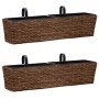 Planter set 2 pieces brown water hyacinth by vidaXL, Pots and planters - Ref: Foro24-45581, Price: 95,99 €, Discount: %