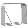 Silver galvanized steel log holder 120x45x100 cm by , Firewood bags and holders - Ref: Foro24-364593, Price: 46,99 €, Discoun...