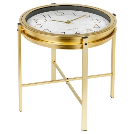 Home&Styling Beistelltisch mit goldener Uhr von , Seitentische - Ref: Foro24-447476, Preis: 55,88 €, Rabatt: %