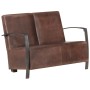 2 seater sofa aged genuine brown leather by , Armchairs - Ref: Foro24-321864, Price: 393,99 €, Discount: %