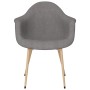 Light gray fabric dining chair by , dining chairs - Ref: Foro24-338086, Price: 93,99 €, Discount: %