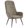 Light Gray Velvet Relaxation Armchair by , Armchairs - Ref: Foro24-341194, Price: 91,99 €, Discount: %