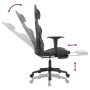 Silla gaming masaje reposapiés cuero sintético negro camuflaje de , Sillones para videojuegos - Ref: Foro24-345468, Precio: 1...