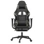 Silla gaming masaje reposapiés cuero sintético negro camuflaje de , Sillones para videojuegos - Ref: Foro24-345532, Precio: 1...