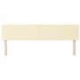 Headboards 2 units cream-colored synthetic leather 100x5x78/88 cm by , Headboards and footboards - Ref: Foro24-345854, Price:...