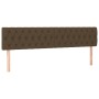 Headboards 2 units of dark brown fabric 100x7x78/88 cm by , Headboards and footboards - Ref: Foro24-346385, Price: 87,22 €, D...