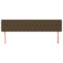 Headboards 2 units of dark brown fabric 100x7x78/88 cm by , Headboards and footboards - Ref: Foro24-346385, Price: 87,22 €, D...