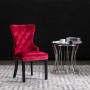 Dining chairs 2 units red wine velvet by , dining chairs - Ref: Foro24-287963, Price: 313,99 €, Discount: %