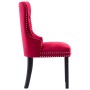 Dining chairs 2 units red wine velvet by , dining chairs - Ref: Foro24-287963, Price: 313,99 €, Discount: %