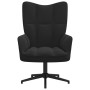 Black velvet relaxation armchair by , Armchairs - Ref: Foro24-328101, Price: 119,99 €, Discount: %