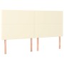 Headboards 4 units cream-colored synthetic leather 90x5x78/88cm by , Headboards and footboards - Ref: Foro24-3116156, Price: ...