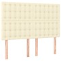 Headboards 4 units cream-colored synthetic leather 72x5x78/88 cm by , Headboards and footboards - Ref: Foro24-3116424, Price:...