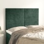 Cabeceros 4 unidades terciopelo verde oscuro 72x5x78/88 cm de , Cabeceros y pies de cama - Ref: Foro24-3116523, Precio: 109,8...