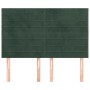 Headboards 4 units dark green velvet 72x5x78/88 cm by , Headboards and footboards - Ref: Foro24-3116523, Price: 108,99 €, Dis...