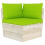 Gartenpalette Sofa 3 Plätze mit Kissen aus Fichtenholz von vidaXL, Gartensets - Ref: Foro24-3063407, Preis: 235,99 €, Rabatt: %