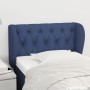 Blue fabric headboard 83x23x78/88 cm by , Headboards and footboards - Ref: Foro24-3117460, Price: 57,81 €, Discount: %