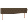 Dark brown fabric headboard 183x23x78/88 cm by , Headboards and footboards - Ref: Foro24-3117497, Price: 90,99 €, Discount: %