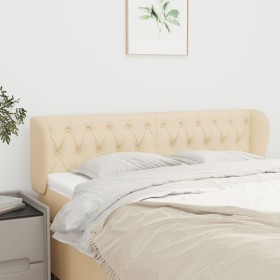 Cream fabric headboard 147x23x78/88 cm by , Headboards and footboards - Ref: Foro24-3117483, Price: 83,55 €, Discount: %