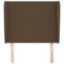 Headboard with dark brown fabric ears 93x23x118/128 cm by , Headboards and footboards - Ref: Foro24-3117661, Price: 76,88 €, ...