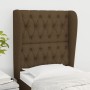 Headboard with dark brown fabric ears 83x23x118/128 cm by , Headboards and footboards - Ref: Foro24-3118269, Price: 92,35 €, ...