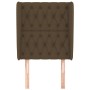 Headboard with dark brown fabric ears 83x23x118/128 cm by , Headboards and footboards - Ref: Foro24-3118269, Price: 92,99 €, ...