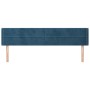 Dark blue velvet headboard 163x16x78/88 cm by , Headboards and footboards - Ref: Foro24-3118966, Price: 70,58 €, Discount: %