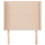 Headboard with ears cappuccino synthetic leather 83x16x118/128 cm by , Headboards and footboards - Ref: Foro24-3119377, Price...