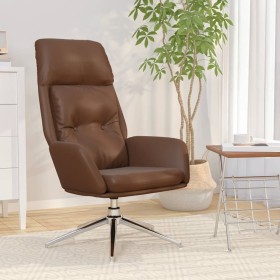 Brown Genuine Leather Relaxation Chair by , Armchairs - Ref: Foro24-341286, Price: 192,46 €, Discount: %