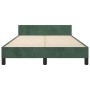 Dark green velvet bed frame with headboard 120x200 cm by , Beds and slatted bases - Ref: Foro24-3125626, Price: 181,20 €, Dis...