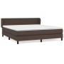 Cama box spring con colchón cuero sintético marrón 160x200 cm de , Camas y somieres - Ref: Foro24-3127202, Precio: 497,70 €, ...