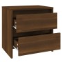 Nightstands 2 pcs brown engineered wood 45x34.5x44.5 cm by vidaXL, Nightstands - Ref: Foro24-813043, Price: 70,02 €, Discount: %