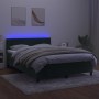 Cama box spring colchón y LED terciopelo verde oscuro 140x200cm de , Camas y somieres - Ref: Foro24-3134288, Precio: 426,99 €...