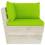 Garden pallet sofa, 3-seater with fir wood cushions. by vidaXL, Garden sets - Ref: Foro24-3063407, Price: 251,26 €, Discount: %