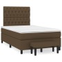 Cama box spring con colchón tela marrón oscuro 120x200 cm de , Camas y somieres - Ref: Foro24-3136824, Precio: 472,81 €, Desc...