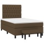 Cama box spring con colchón tela marrón oscuro 120x200 cm de , Camas y somieres - Ref: Foro24-3136824, Precio: 472,81 €, Desc...