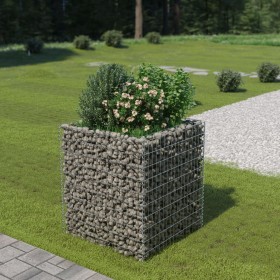 Steel gabion bed 90x90x100 cm by vidaXL, Pots and planters - Ref: Foro24-143556, Price: 100,05 €, Discount: %