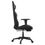 Silla gaming con reposapiés cuero sintético negro gris de , Sillones para videojuegos - Ref: Foro24-3143768, Precio: 146,76 €...