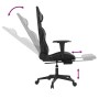 Silla gaming con reposapiés cuero sintético negro gris de , Sillones para videojuegos - Ref: Foro24-3143768, Precio: 146,76 €...