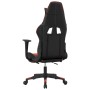 Gaming-Stuhl mit Fußstütze aus schwarzem rotem Kunstleder von , Gaming-Stühle - Ref: Foro24-3143700, Preis: 143,99 €, Rabatt: %