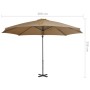 Cantilever parasol with taupe aluminum pole 300 cm by vidaXL, Umbrellas - Ref: Foro24-44623, Price: 124,91 €, Discount: %