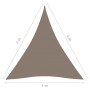 Toldo de vela triangular tela Oxford gris taupe 4x4x4 m de , Sombrillas - Ref: Foro24-135451, Precio: 34,99 €, Descuento: %