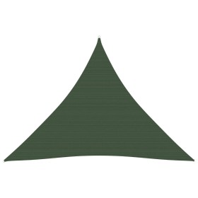 Dark green HDPE sail awning 160 g/m² 3x3x3 m by , Umbrellas - Ref: Foro24-311472, Price: 26,99 €, Discount: %