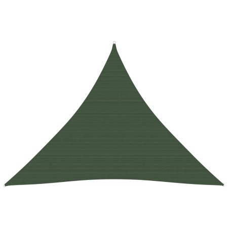 Dark green HDPE sail awning 160 g/m² 3x3x3 m by , Umbrellas - Ref: Foro24-311472, Price: 26,99 €, Discount: %