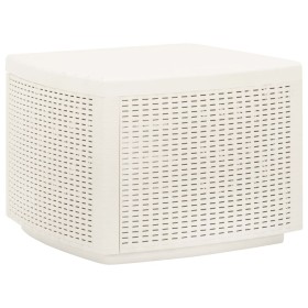 Mesa de jardín plástico blanco 53x53x40 cm de , Mesas de jardín - Ref: Foro24-315856, Precio: 49,99 €, Descuento: %