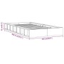 Weißer Massivholzbettrahmen 100x200 cm von , Betten und Lattenroste - Ref: Foro24-820687, Preis: 120,02 €, Rabatt: %