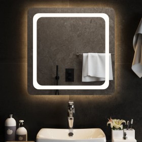 Espejo de baño con LED 60x60 cm de , Espejos - Ref: Foro24-151778, Precio: 52,99 €, Descuento: %