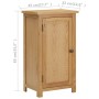 Aparador de madera de roble maciza 45x32x85 cm de , Aparadores - Ref: Foro24-289198, Precio: 126,99 €, Descuento: %