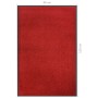 Felpudo rojo 80x120 cm de , Felpudos - Ref: Foro24-331582, Precio: 43,77 €, Descuento: %