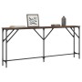 Oak brown engineered wood console table 180x23x75 cm by , Side tables - Ref: Foro24-837771, Price: 66,99 €, Discount: %